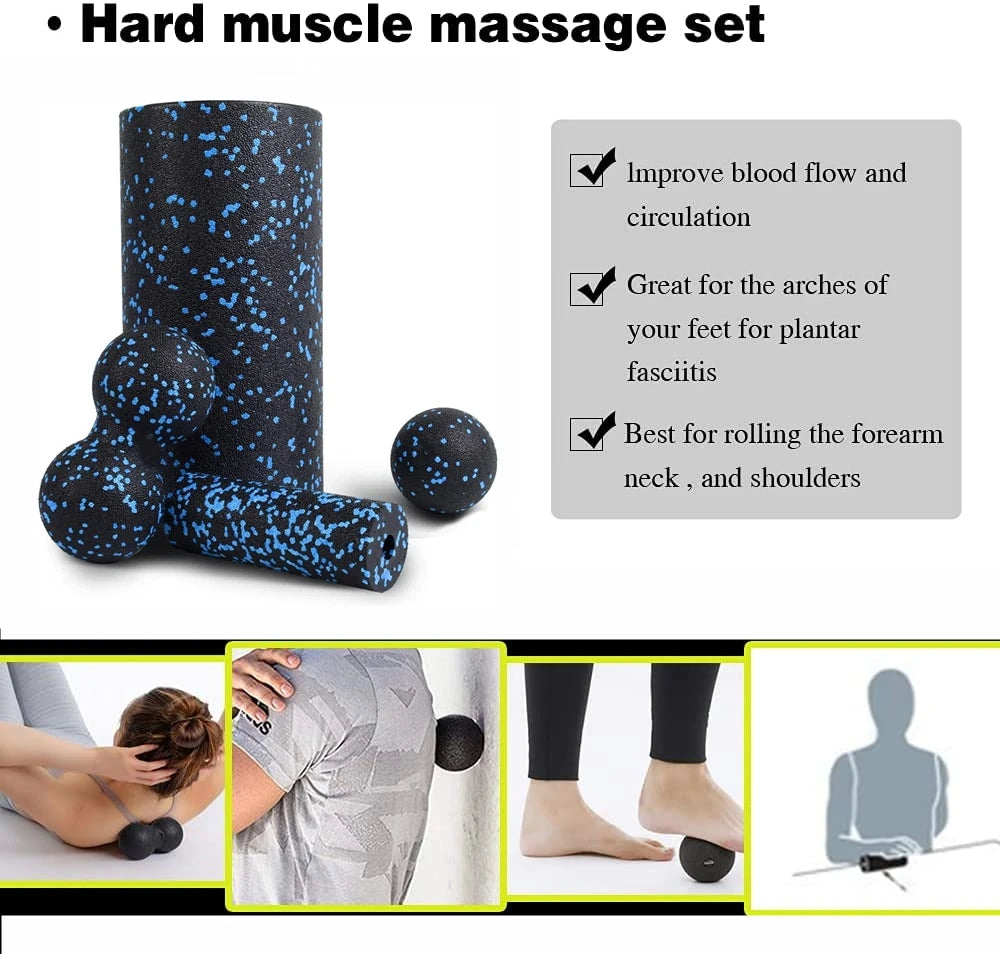 4 in 1 High Density Foam Roller Set