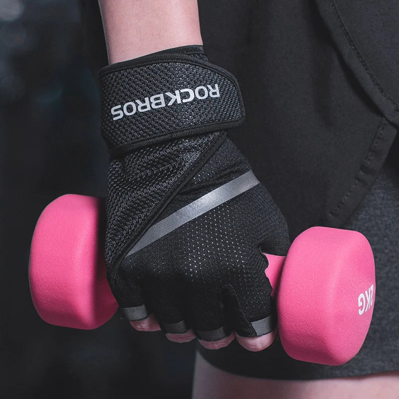 ROCKBORS Gym Anti-Slip Weight Lifting Fitness Gloves