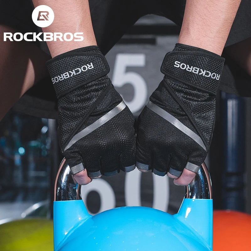 ROCKBORS Gym Anti-Slip Weight Lifting Fitness Gloves