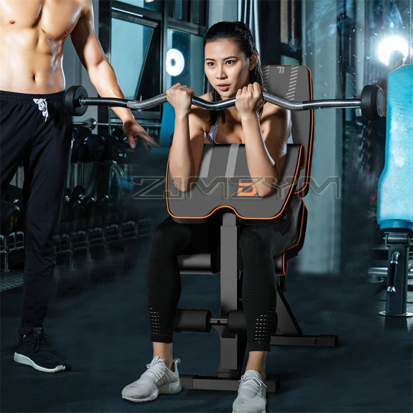 6 in 1 Gym Bench Multifunctional Supine Board