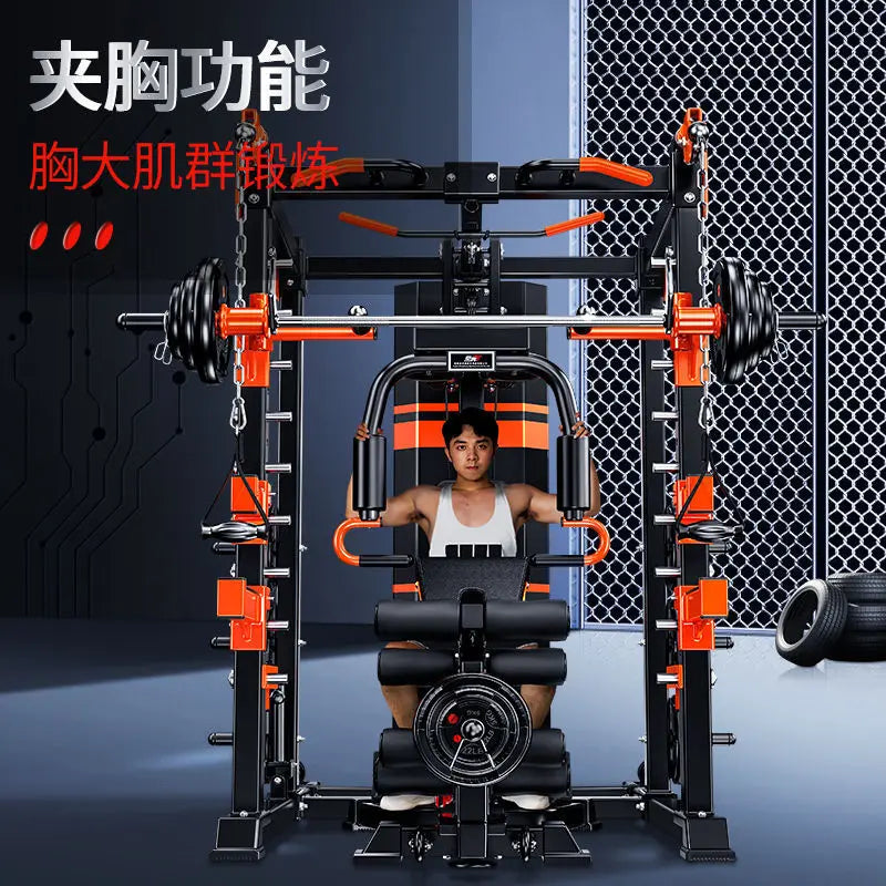 MIYAUP Comprehensive Training Device 400kg Load Bearing Squat Rack Weight Lifting Barbell Bench Press Gantry