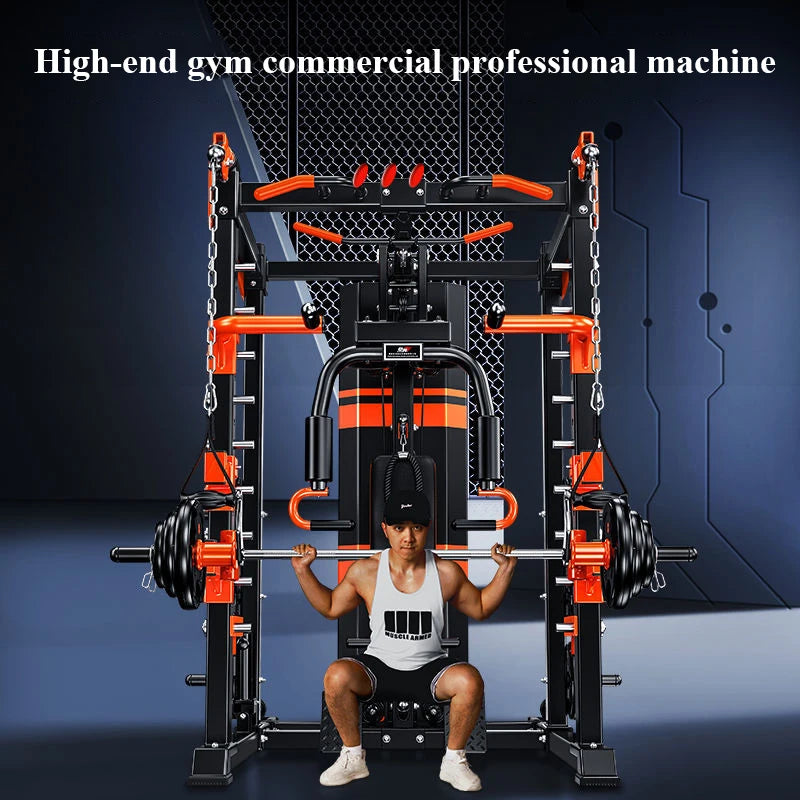 MIYAUP Comprehensive Training Device 400kg Load Bearing Squat Rack Weight Lifting Barbell Bench Press Gantry