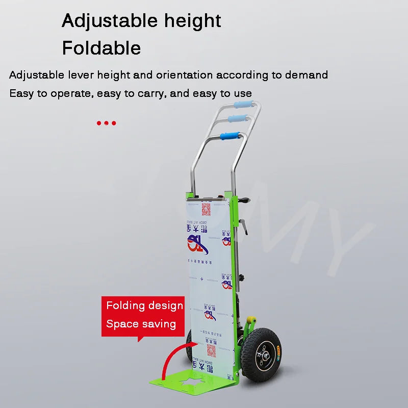 Electric Stair Climber Cart Mobile Tool Cart Stair Up and Down Stair Household Appliances Handling Stair Climbing Vehicle 400KG