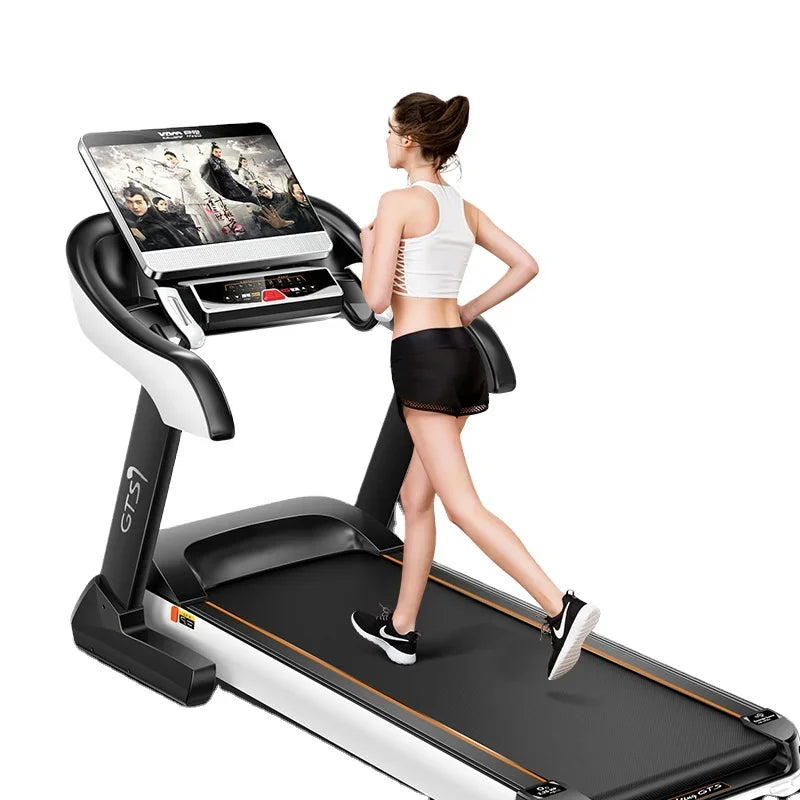 treadmill 2024 new design motorized treadmill 130kg semi commercial exercise running machine foldable treadmill