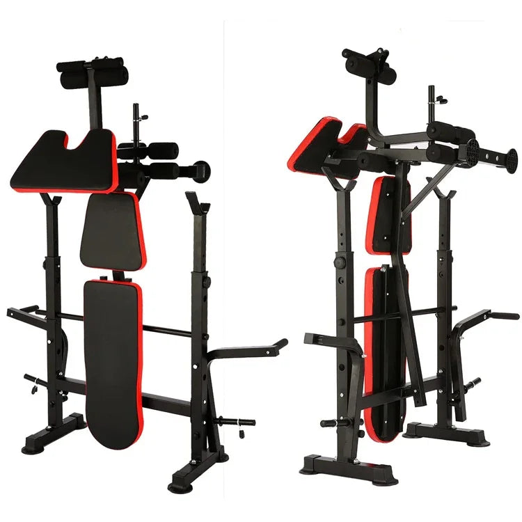 Home Gym Equipment Strength Training Power Rack Weight Lifting Bench with Squat Rack,sit up bench