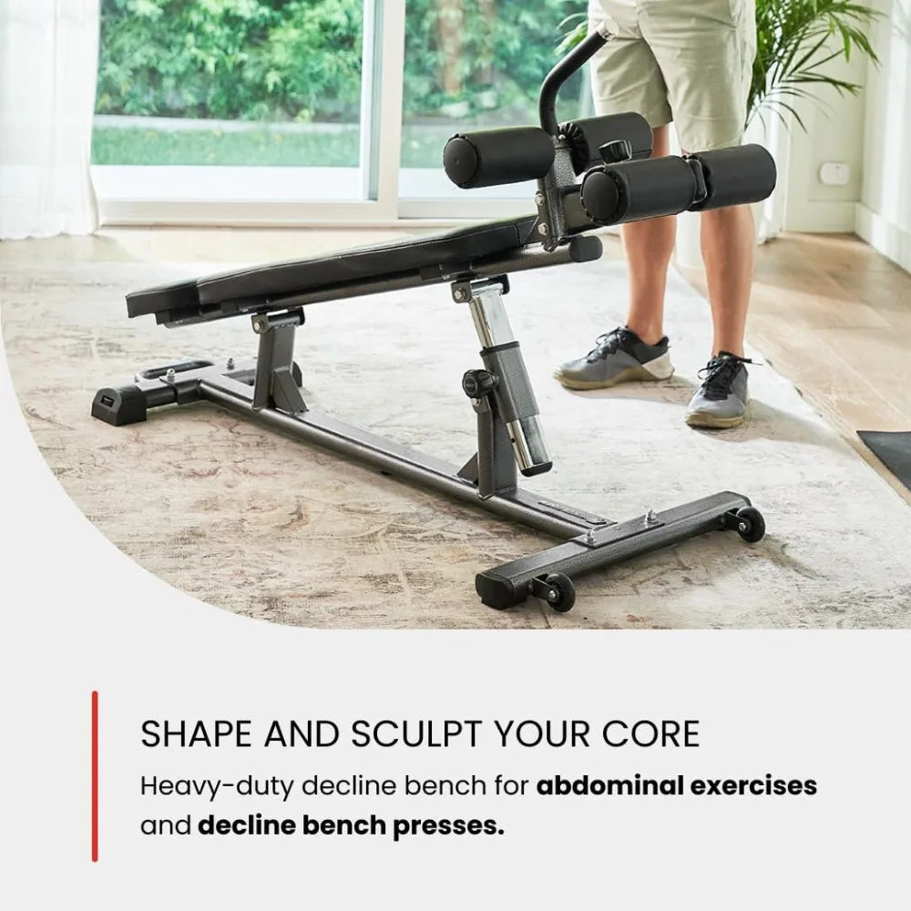 Semi-Commercial Sit-Up Bench For Core Workouts and Decline Bench Press.