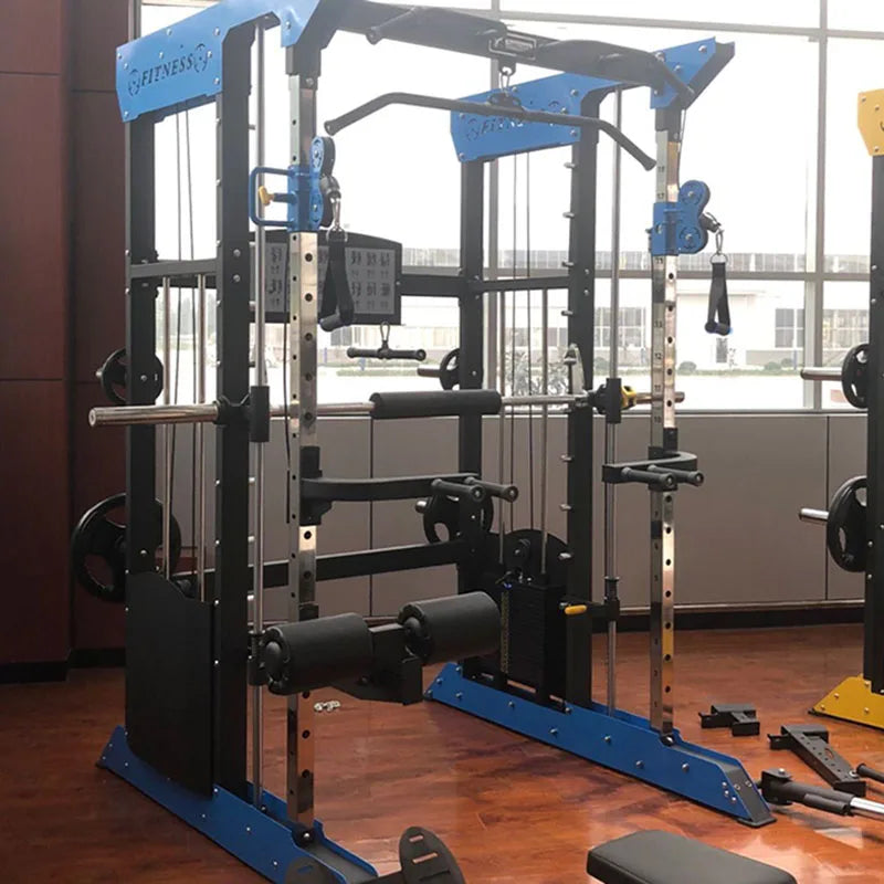 All In One Power Rack Customization Factory Price OEM Service Indoor Multi-Functional Free Weight Gym Equipment  Smith Machine