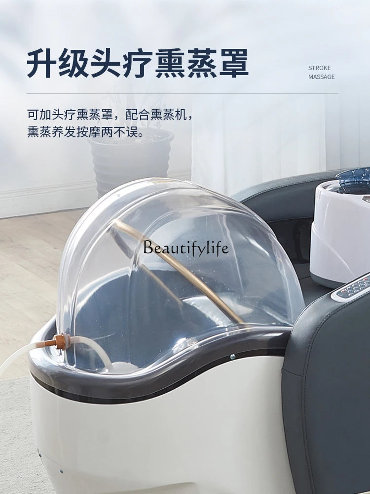 Beauty Hairdressing Fumigation Head Treatment Water Circulation Bed