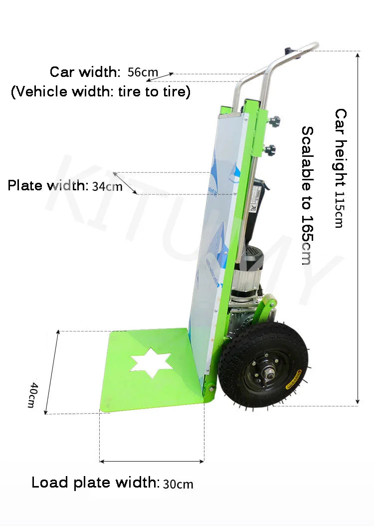 Electric Stair Climber Cart Mobile Tool Cart Stair Up and Down Stair Household Appliances Handling Stair Climbing Vehicle 400KG