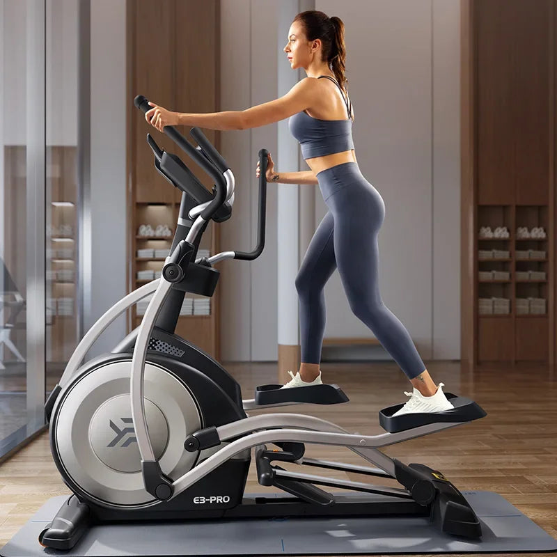 2023 Hot Sale 52cm Large Step Distance Fitness Elliptical Trainer Machine 11kg Flywheel Commercial Elliptical E3 Unisex