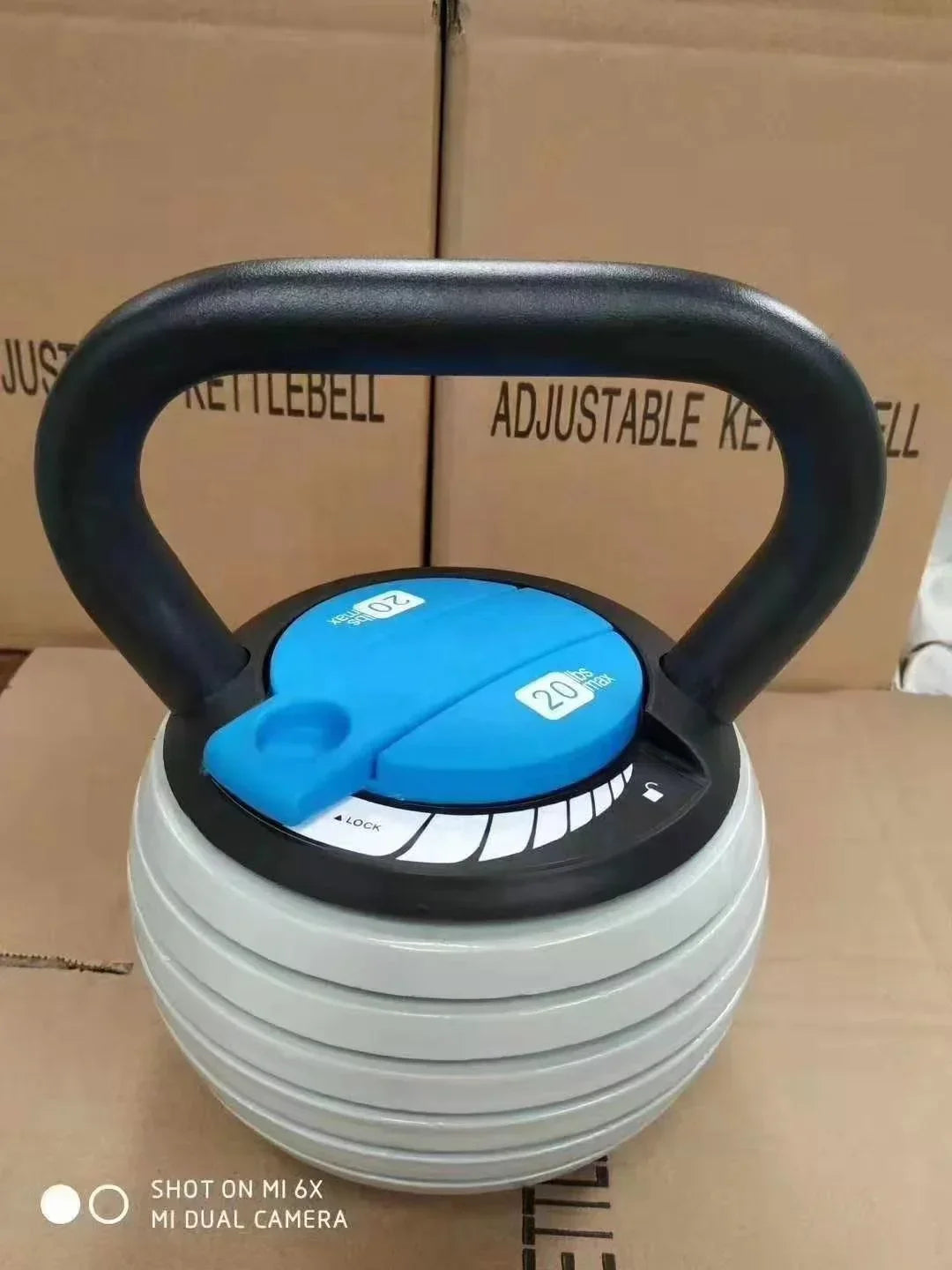 Latest 40lb 32kg adjustable kettlebell sets made in China