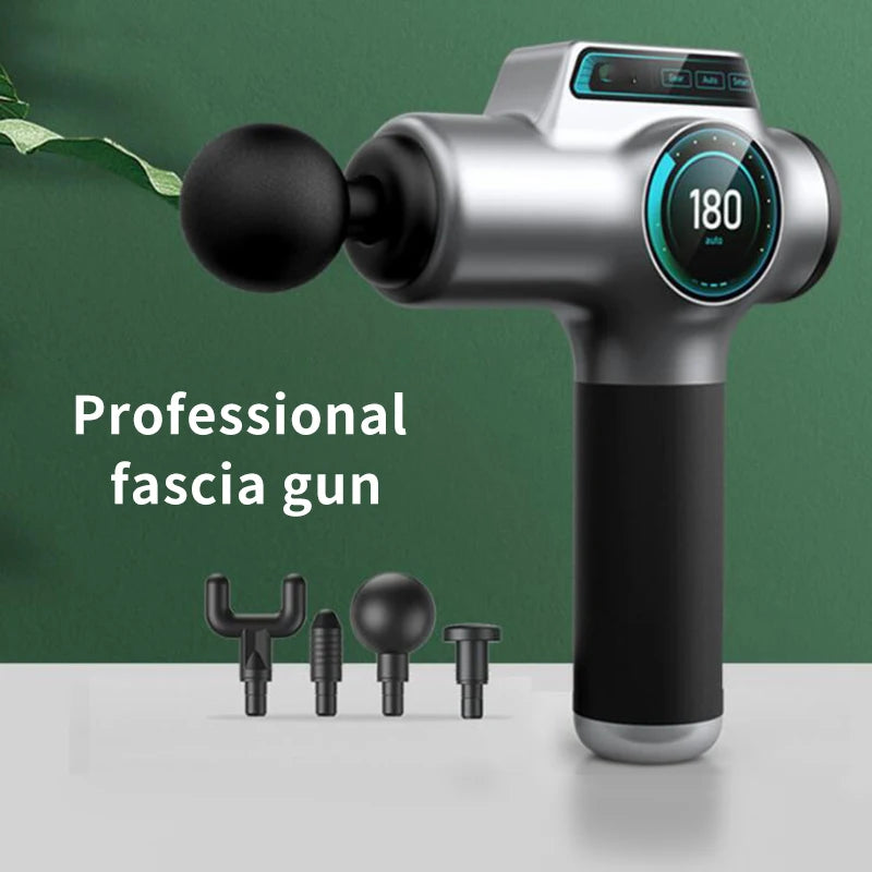 Portable Mini Massage Gun Pistol Facial Massager For Body Neck Deep Tissue Muscle Relaxation Gout Pain Relief Body Massager