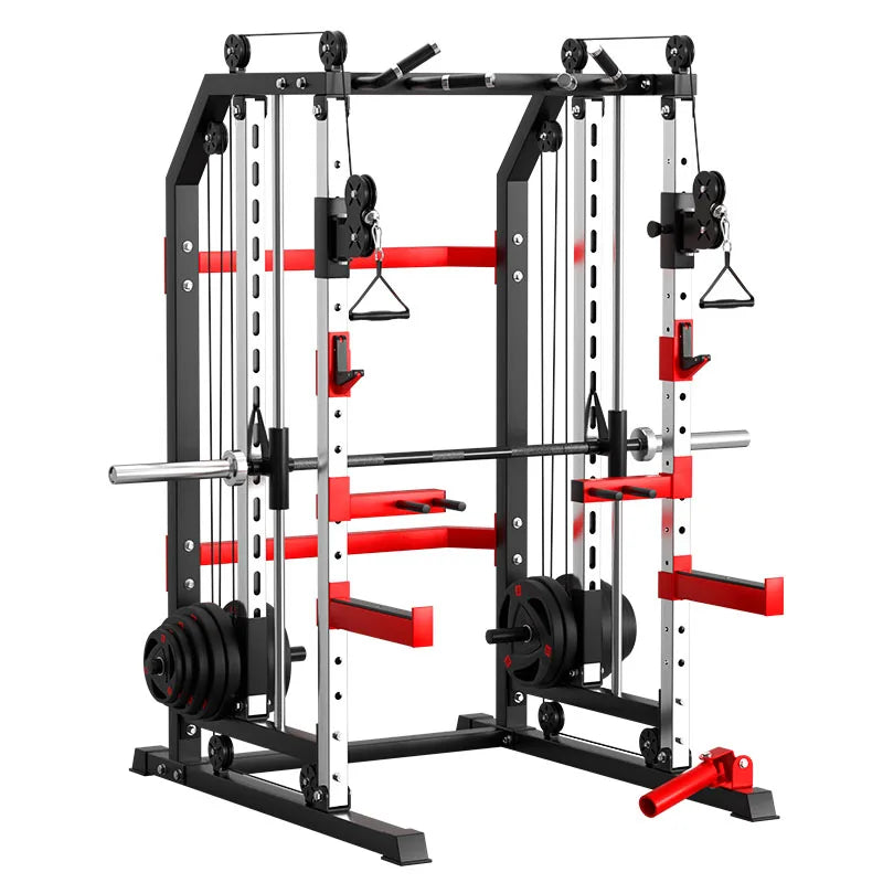 Smith machine Combination trainer Fitness equipment multifunctional exercise machines Gym  Bench press squat rack bodybuilding