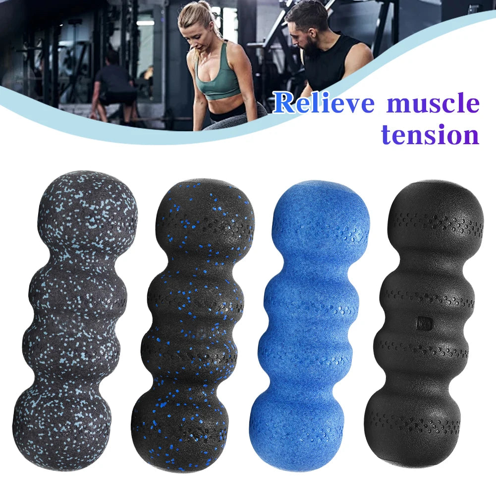 Yoga Foam Roller Wavy-Shape Massage Roller Relax Tight Muscles Peanut Yoga Roller Myofascial Release for Home Gym