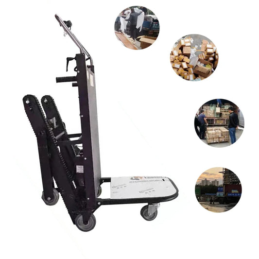 300KG 1200W Electric Stair Climbing Car Crawler-type Up And Down Stair  Climber Vehicle Trolley Flat Truck Staircase Tool