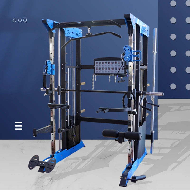 All In One Power Rack Customization Factory Price OEM Service Indoor Multi-Functional Free Weight Gym Equipment  Smith Machine