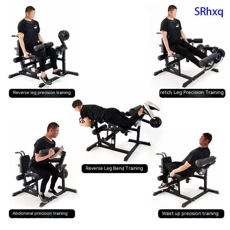 Leg exerciser machine, waist and abdomen flexion and extension muscle recovery strength fitness equipment gym