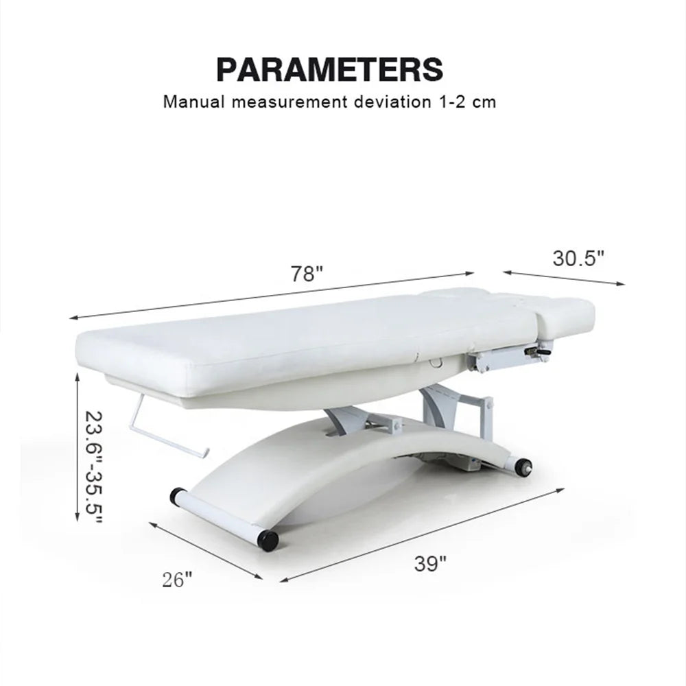New White Esthetician Therapy Spa Treatment Salon Massage Bed