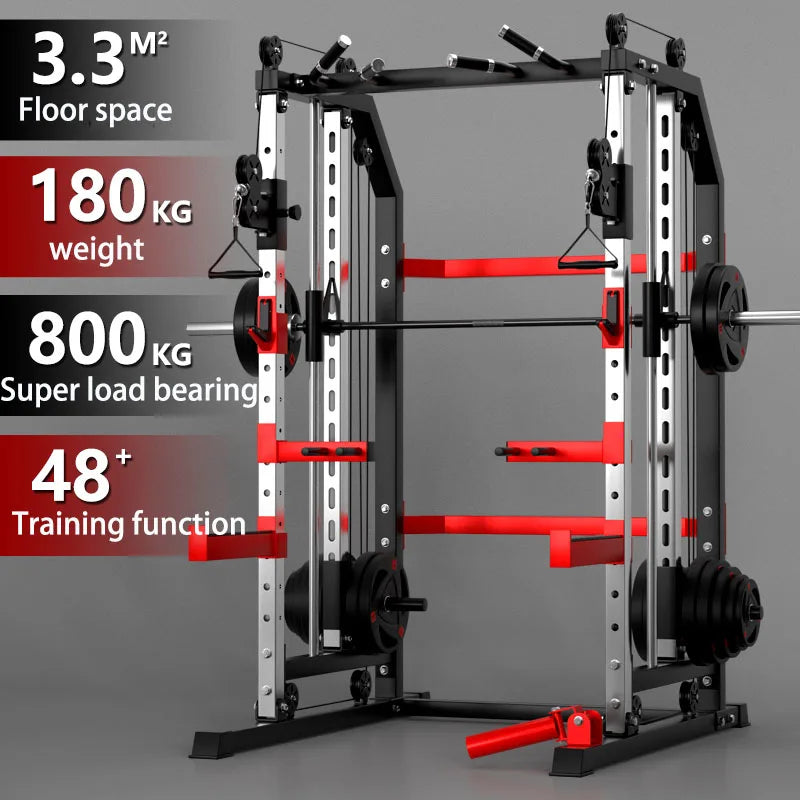 Smith machine Combination trainer Fitness equipment multifunctional exercise machines Gym  Bench press squat rack bodybuilding