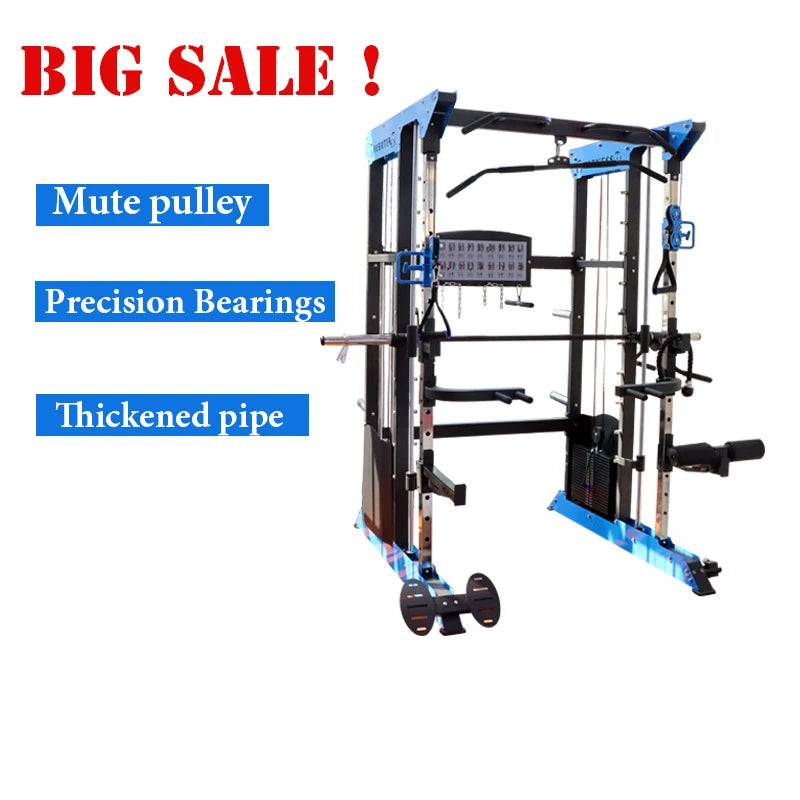 All In One Power Rack Customization Factory Price OEM Service Indoor Multi-Functional Free Weight Gym Equipment  Smith Machine