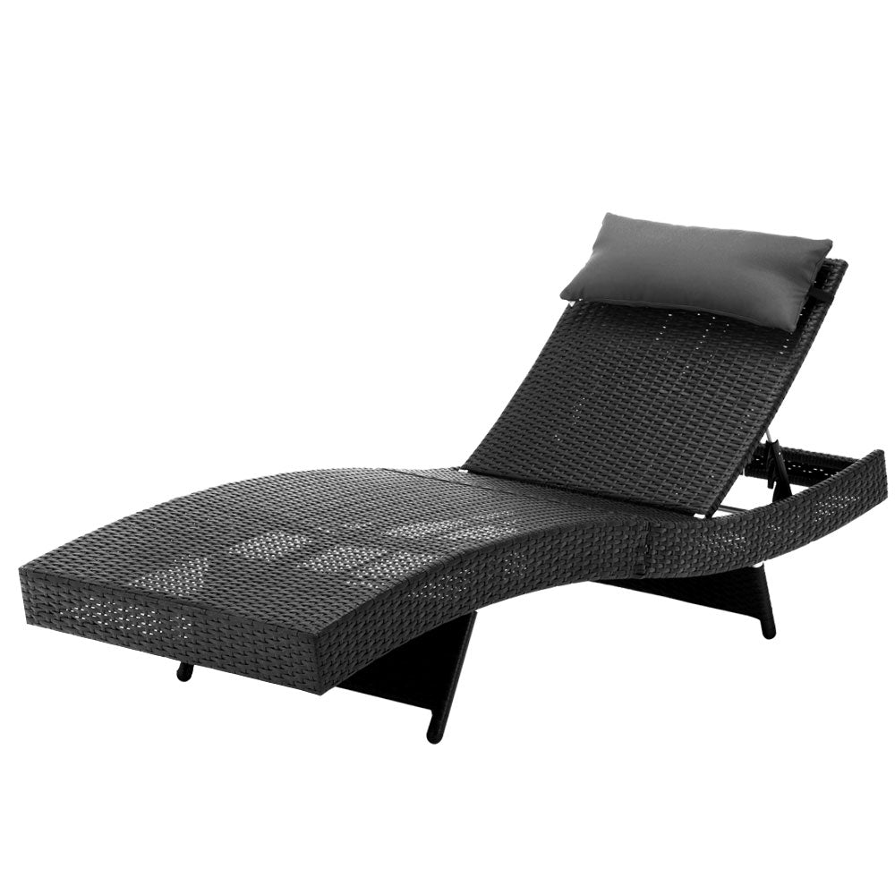 Outdoor Swimming Pool Hot Spring Bath Courtyard Leisure Rattan Deck Chair